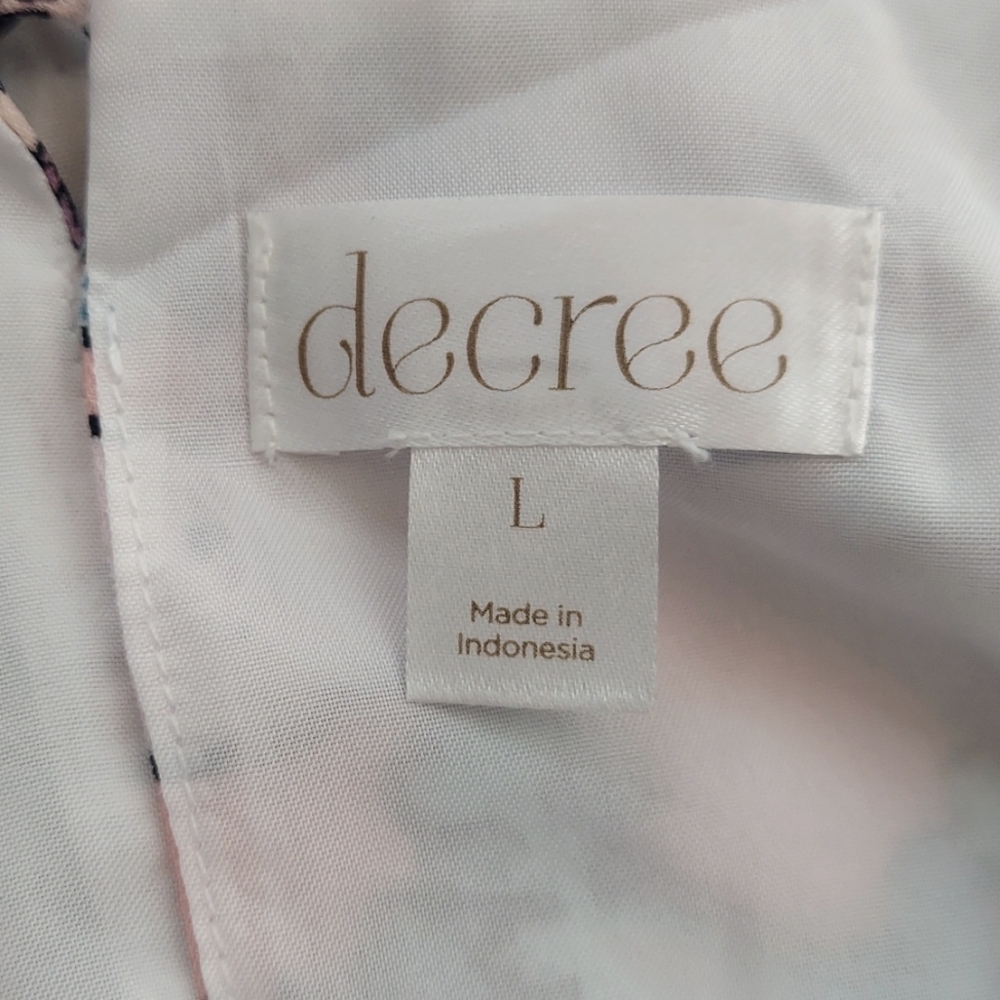 Decree Sleeveless Boho Halter Lined Summer Cottagecore Midi Dress, Size Large - Picture 6 of 8